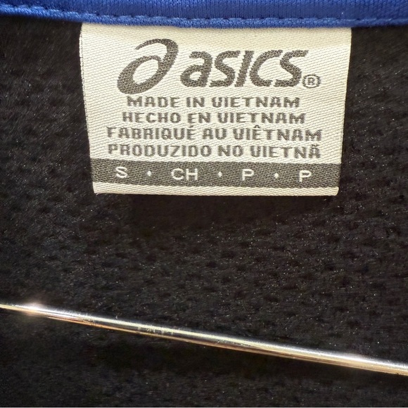 NWT ASICS Mens Knit Grid FLC QTR Zip Pullover Hoodie - Black Size Small - Picture 5 of 6